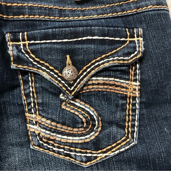 Silver McKenzie Crop Capri Jeans Dark Wash Size 29 - Picture 5 of 10